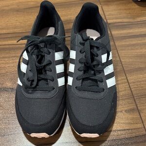 Adidas Women's Black and White Athletic Shoes